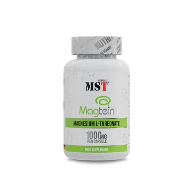 Магній L-Треонат MST Nutrition Magtein magnesium L-Threonate 1000 мг, 60 капсул