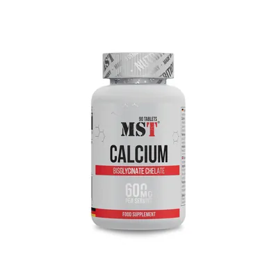 Кальцій бісгліцинат хелат MST Nutrition Calcium Bisglycinate Chelate 600 мг, 90 таблеток