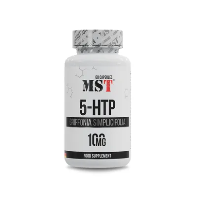 5-гідрокситриптофан MST Nutrition 5-HTP Griffonia simplicifolia 100 мг, 60 капсул
