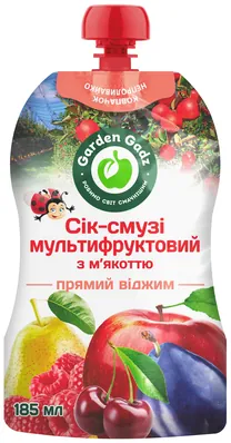 Сік-смузі Garden Gadz Мультифрукт з м'якоттю, 185 мл