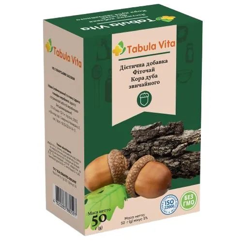 Фіточай Tabula Vita дуба кора по 50 г у пач.
