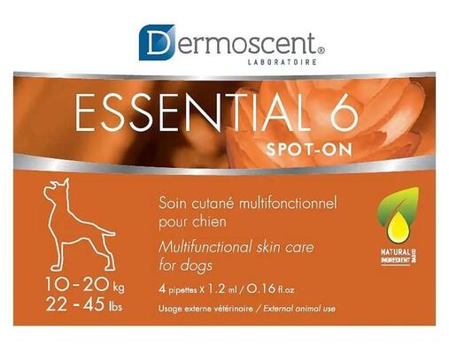 Уход за кожей и шерстью Dermoscent Essential 6 spot-on для собак 10-20 кг, 1 пипетка по 1,2 мл