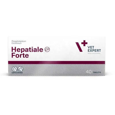 Гепатіалє форте VetExpert Hepatiale Forte для собак і кішок із захворюванням печінки, 10 таблеток