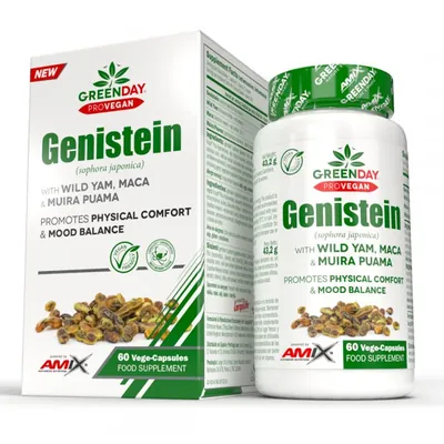 Рослинний комплекс Amix Nutrition GreenDay ProVegan Genistein, 60 веганських капсул