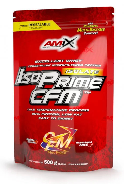 Протеїн сироватковий ізолят Amix Nutrition IsoPrime CFM Isolate полуниця, 500 г