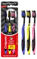Зубна щітка Colgate Zig Zag Charcoal Зиг Заг Деревне вугілля, середньої жорсткості, 3 шт