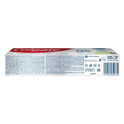 Зубная паста Colgate 0% Бодрящая свежесть, 130 г