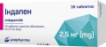 Индапен таблетки, п/о по 2.5 мг №30 (10х3)
