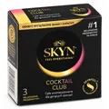Презервативи Skyn Cocktail Club безлатексні ультратонкі з ароматом і смаком коктейлів, 3 штуки