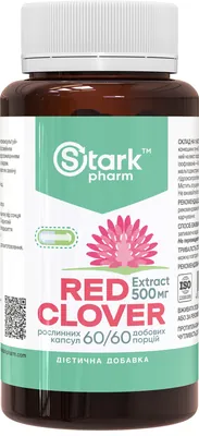 Конюшини червоної екстракт Stark Pharm Red Clover Extract 500 мг, 60 капсул