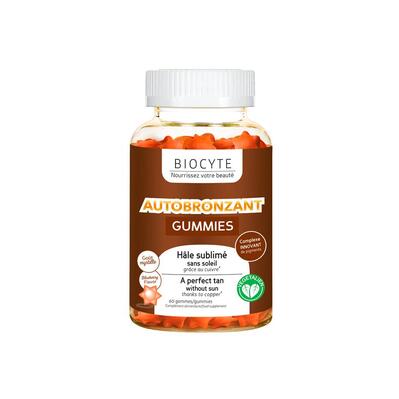 Комплекс Biocyte Autobronzant Gummies для натурального загара без солнца, 60 жевательных конфет