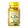 Вітаміни А і D3 Puritan's Pride Vitamins A & D3 from Fish Liver Oil, 100 гелевих капсул