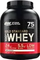 Протеїн сироватковий змішаний Optimum Nutrition Gold Standard 100% Whey, без смаку, 2,25 кг