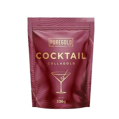 Коллаген Pure Gold Coctail CollaGold Strawberry Daiquiri с гиалуроновой кислотой, витамином С и цинком, со вкусом клубничный дайкири, 336 г