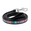 Поводок Collar WAUDOG Design рисунок Этно, ширина 18 мм длина 122 см, черный