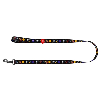 Поводок Collar WAUDOG Nylon рисунок NASA, ширина 15 мм длина 122 см