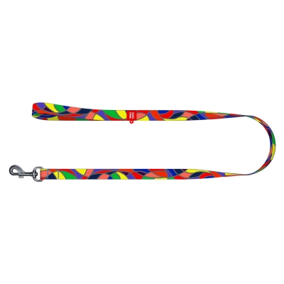 Поводок Collar WAUDOG Nylon рисунок Витраж, ширина 15 мм длина 122 см