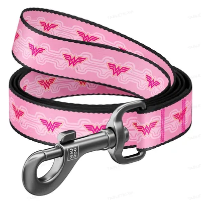 Повідець Collar WAUDOG Nylon малюнок Чудо-жінка 1, ширина 15 мм довжина 122 см