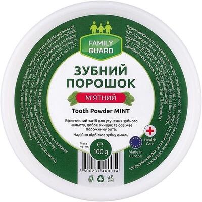 Зубной порошок Family Guard Мятный, 100 г