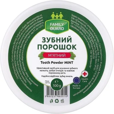 Зубний порошок Family Guard М'ятний, 100 г