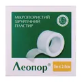 Пластир медичний Леопор хірургічний, мікропористий рулонний без котушки, 5 м х 2,5 см, 1 штука