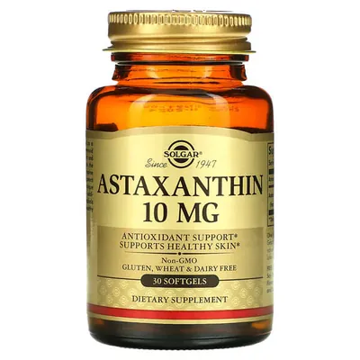 Астаксантин Solgar Astaxanthin 10 мг м'які капсули №30