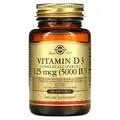 Вітамін Д3 Solgar Vitamin D3 (Cholecalciferol) 125 мкг (5000 МО) м'які капсули №100