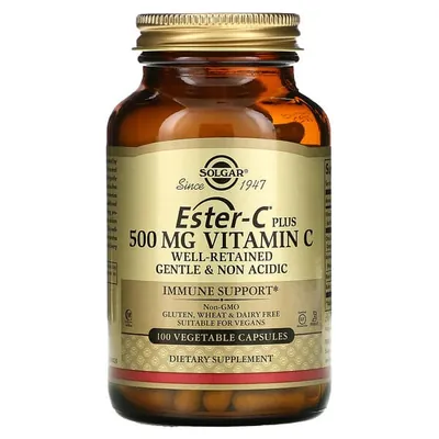 Вітамін С Solgar Ester-C Plus 500 мг Vitamin C вег. капсули №100