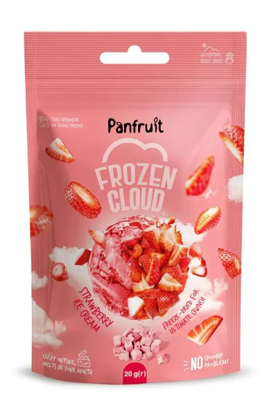 Морозиво сублімоване Panfruit Frozen Cloud Полуничне, 20 г