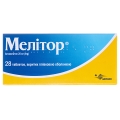 Мелітор таблетки, в/плів. обол. по 25 мг №28 (14х2)