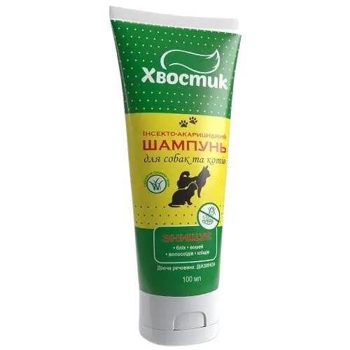 Шампунь Хвостик противопаразитарный для собак и кошек, 100 мл