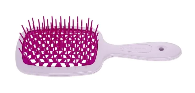Щітка Janeke Superbrush small для волосся, лавандова з фуксією