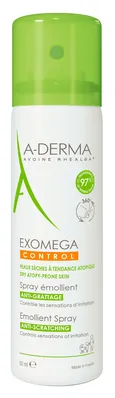 Спрей-емолент A-Derma Exomega Control Emollient Spray для зменшення свербежу, 50 мл