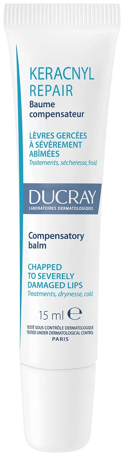 Бальзам для губ Ducray Keracnyl Repair Lip Balm відновлюючий, 15 мл