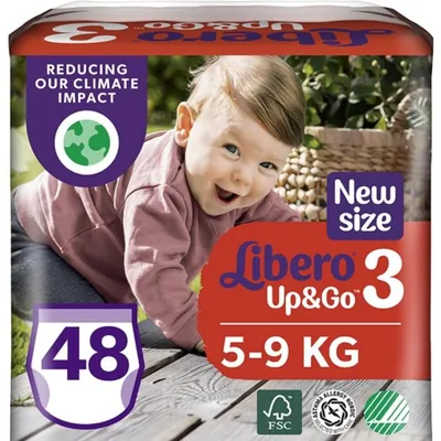 Підгузки-трусики Libero Up & Go розмір 3, 5-9 кг, 48 шт