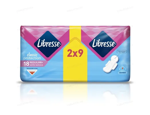Прокладки гігієнічні Libresse Classic Protection Regular, 18 шт