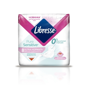 Прокладки гигиенические Libresse Pure Sensitive Ultra Нормал, 8 шт