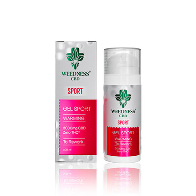 Гель Weedness Warming Sport Gel 3000 мг CBD разогревающий, 100 мл