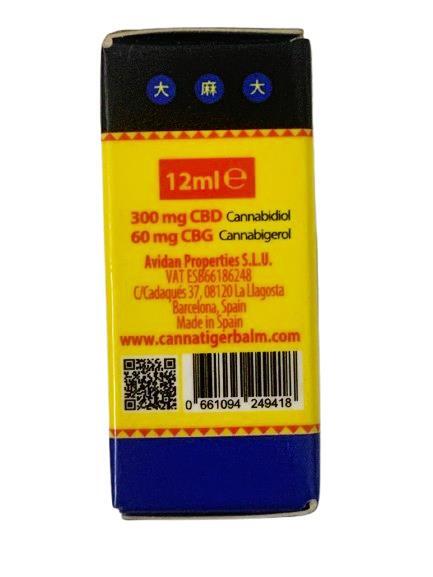 Бальзам Cannatiger Cold Effect 300 мг CBD + 60 мг CBG с охлаждающим эффектом, 12 мл