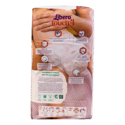 Підгузки Libero Touch розмір 4, 7-11 кг, 34 шт