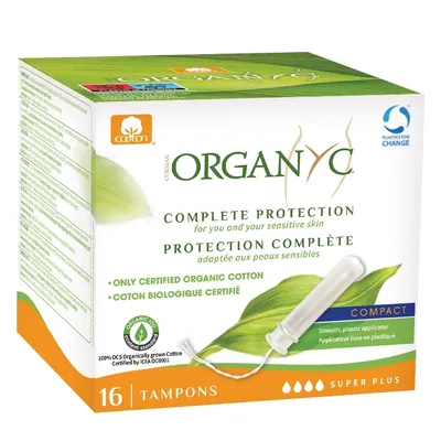 Тампони гiгiєнiчнi Corman Organyc Complete Protection Super Plus, з аплікатором, 16 шт