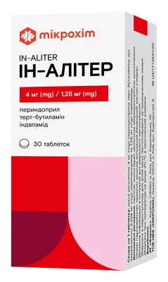 Ін-Алітер таблетки по 4 мг/1.25 мг №30 (10х3)