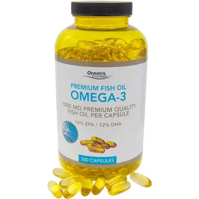 Риб'ячий жир Омега 3 Ocean Essentials 1000 мг, 300 капсул