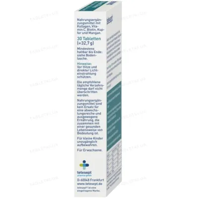 Колаген Tetesept Kollagen 1000 Intense, 30 таблеток