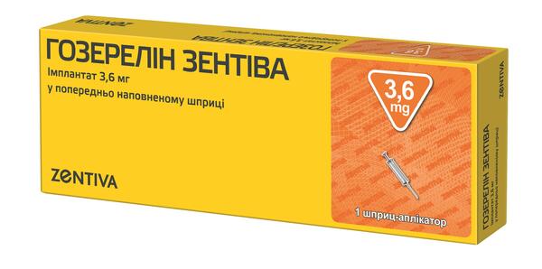 Гозерелин Зентива имплантант по 3.6 мг №1 в предвар. запол. шпр.