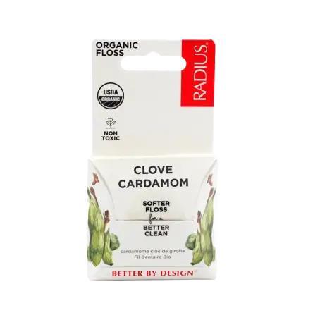 Зубна нитка Radius Floss Organic Clove Cardamom зі смаком гвоздики та кардамону, 50 м