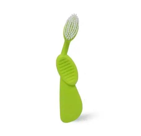 Зубная щетка Radius Flex Right Hand для правши, мягкая, салатовая