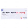 Есцитам Асіно таблетки, в/плів. обол. по 20 мг №60 (10х6)