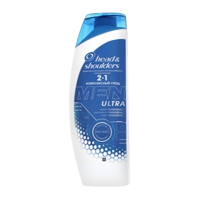 Шампунь и бальзам-ополаскиватель Head & Shoulders 2 в 1 Men Ultra Комплексный уход против перхоти, 360 мл