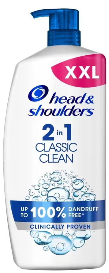 Шампунь Head & Shoulders 2-в-1 Classic Clean Основний догляд проти лупи, 900 мл